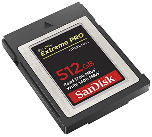 SanDisk 512GB Extreme PRO CFexpress Card Type B - SDCFE-512G-GN4NN