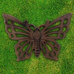 Sunset Vista Designs Garden Cast Iron Stepping Stone - Butterfly
