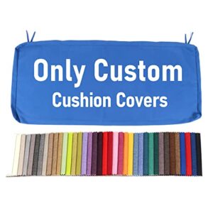 rofielty custom cushion covers, patio furniture cushions cover, window cushion covers can be replaced 70 + colors to choose from (custom cover,custom color)
