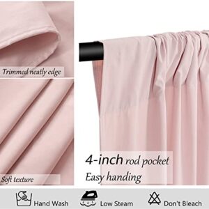 Pink Backdrop Curtains 2 Panels 5ft x 10ft Backdrops Curtains for Parties Mother`s Day Valentines 10ft x 10ft