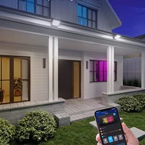 Govee Outdoor Lights, Flood Lights Uplight 2 in 1, LED Landscape Lighting, Low Voltage Landscape Lights, IP65 Pathway Lights with App Control, 35 Scene Modes, Patio Lights, Garden Yards, Wired 2 Pack