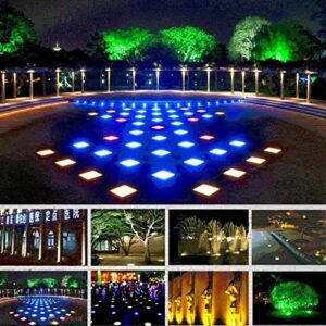 VZCOMM Square LED Outdoor Floor Light IP66 Waterproof Underground Light Garden Decoration Buried Lamps AC85-265V for Walkway, Driveway, Deck, Step, Backyard (Color : Warm White, Size : 24W)