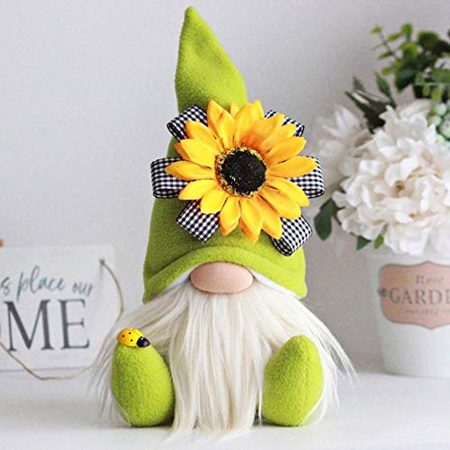 DYHG Sunflower Garden Gnome, Bumble Bee Gnomes Plush, Bumble Bee Gnomes Plush Decor,World Bee Day Fall Decor ,Fall Holiday Bee Decorations Ornaments for The Home