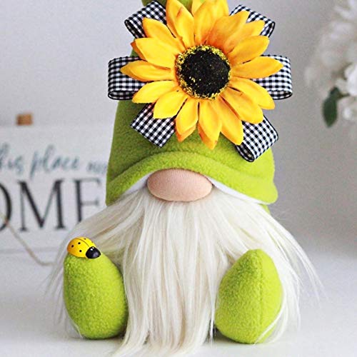 DYHG Sunflower Garden Gnome, Bumble Bee Gnomes Plush, Bumble Bee Gnomes Plush Decor,World Bee Day Fall Decor ,Fall Holiday Bee Decorations Ornaments for The Home