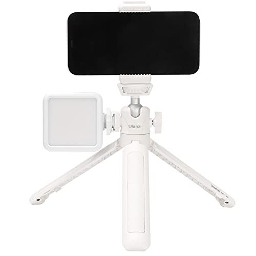 Ulanzi MT-42 Camera Tripod Mini Tabletop Tripod Selfie Stick with Cold Shoe,Travel Tripod for Phone 12 Canon G7X Mark III Sony ZV-1 RX100 VII A6600 Vlogging Filmmaking Live Streaming