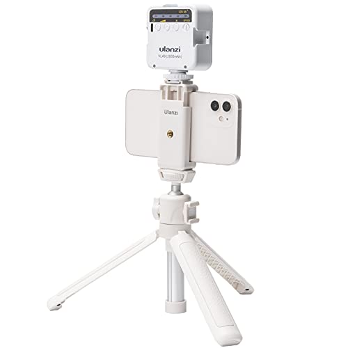 Ulanzi MT-42 Camera Tripod Mini Tabletop Tripod Selfie Stick with Cold Shoe,Travel Tripod for Phone 12 Canon G7X Mark III Sony ZV-1 RX100 VII A6600 Vlogging Filmmaking Live Streaming