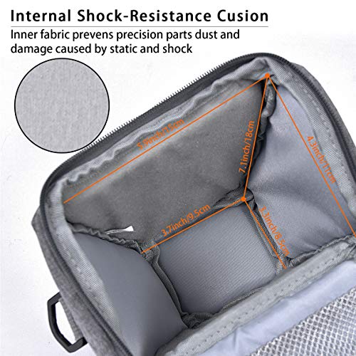 FOSOTO Compact DSLR Camera Bag Shoulder Crossbody Case Compatible for Canon EOS Rebel T6 T7 T8i T100 SL3 XTi 4000D 2000D Nikon D5600 D3400 D3500 Pentax K-70 Olympus E-M10 with Waterproof Rain Cover