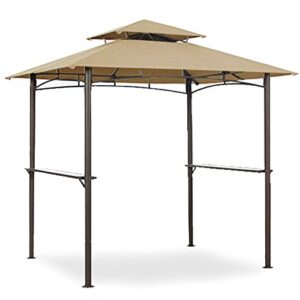 garden winds replacement canopy for mainstays grill shelter gazebo – standard 350 – beige