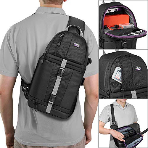 Altura Photo Camera Sling Bag DSLR Camera Bag - Camera Backpack for Canon, Nikon, Sony & GoPro Bag - Crossbody Camera Bag for Photographers - Camera Accessories Camera Bag