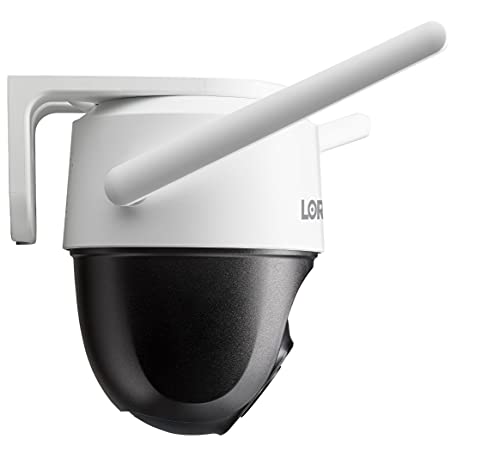 Lorex 2K Pan-Tilt Indoor/Outdoor WiFi Security Camera with 32GB MicroSD Card, Auto-Tracking, Color Night Vision, Person Detection, and Warning Light/Siren