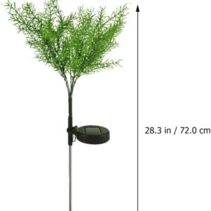 Solar Garden Lights Solar Garden Light Tree Outdoor: Garden Patio Yard and Decorative Sun Flickering Tree Led Stake Light Flower for 2 Pieces