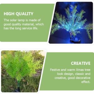 Solar Garden Lights Solar Garden Light Tree Outdoor: Garden Patio Yard and Decorative Sun Flickering Tree Led Stake Light Flower for 2 Pieces