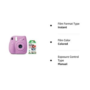 FujiFilm Instax Mini 7+ Lavender Bundle (10 Film Pack)