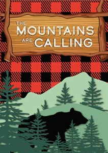 the mountains are calling summer garden flag bear 12.5″ x 18″ briarwood lane