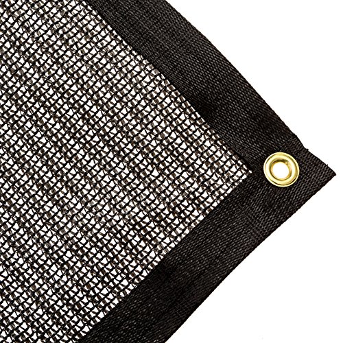 Be Cool Solutions 70% Black Outdoor Sun Shade Canopy: UV Protection Shade Cloth| Lightweight, Easy Setup Mesh Canopy Cover with Grommets| Sturdy, Durable Shade Fabric for Garden, Patio & Porch 12'x20'