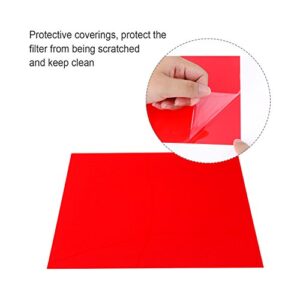 eBoot 9 Pieces Gel Filter Transparent Color Film Plastic Sheets Correction Gel Light Filter, 11.7 by 8.3 Inches, 9 Colors