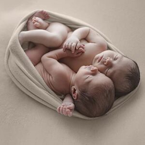 Newborn Posing Wrap Newborn Photography Props Soft Stretch Knit Blanket Handmade Wrap for Baby Boys Girls Photoshoot