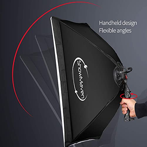 ShowMaven 45W Dimmable LED Light with Double Color Temperature Continuous Lighting Studio Kit,3 Packs 20x28 Inches Studio Softbox, for Photo Studio Portrait, Video Shooting