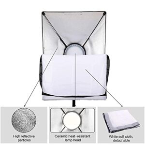 ShowMaven 45W Dimmable LED Light with Double Color Temperature Continuous Lighting Studio Kit,3 Packs 20x28 Inches Studio Softbox, for Photo Studio Portrait, Video Shooting