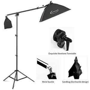 ShowMaven 45W Dimmable LED Light with Double Color Temperature Continuous Lighting Studio Kit,3 Packs 20x28 Inches Studio Softbox, for Photo Studio Portrait, Video Shooting