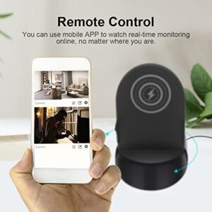 Wlofoisz Hidden Camera Spy Camera WiFi Wireless Phone Charger, Nanny Spy Cam Motion Activated,HD1080P/4K (Rotate Lens) with 250°Viewing Angle, camaras espias ocultas for Home Office Security(2.4/5G)