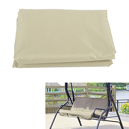 Patio Swing Cushion Cover, Courtyard Garden Swing Hammock 3‑Seat Cushion Cover Waterproof Swing Seat Cover Protection Cushion 150 x 50 x 10cm