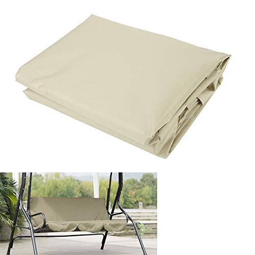 Patio Swing Cushion Cover, Courtyard Garden Swing Hammock 3‑Seat Cushion Cover Waterproof Swing Seat Cover Protection Cushion 150 x 50 x 10cm