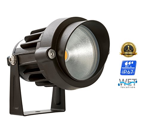 Westgate Waterproof Landscape Light LED Spotlight Adjustable Directional Security Lighting for Deck Yard Garden Pathway - Spike Stand /MR16 Bulb Included (8 Pack 4000K Natural White)