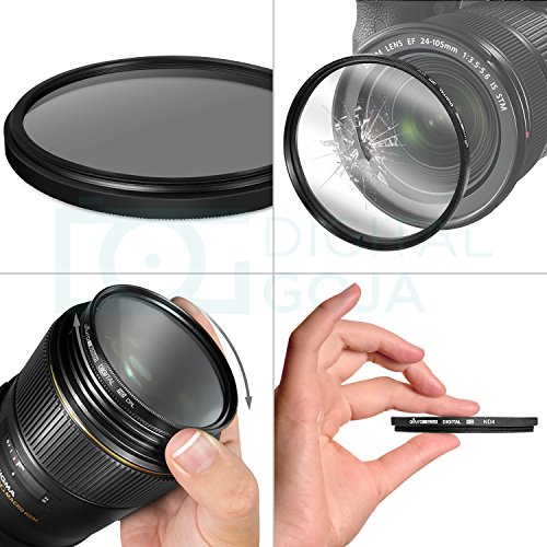 52MM Lens Filter Kit by Altura Photo, Includes 52MM ND Filter, 52MM CPL Filter, 52MM UV Filter, (UV, Polarizer Filter, Neutral Density ND4) for Camera Lens w 52MM Filter + Lens Filter Case