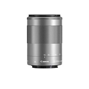 Canon EF-M 55-200mm f/4.5-6.3 Image Stabilization STM Zoom Lens (Silver) (Renewed)