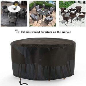 Onlyme Patio Furniture Covers Waterproof, 73 in Round Patio Table Cover, All Season Available Patio Covers for Outdoor Furniture