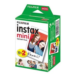 Fujifilm Instax Mini Instant Film White 80 Sheets Color Photo Paper for Fuji Mini 9, Mini 8, Mini 7s, Mini 8+, Mini 70, Mini 90, Share Printer SP-2, SP-1, Polariod 300 Cameras