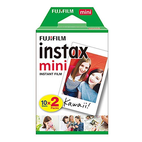 Fujifilm Instax Mini Instant Film White 80 Sheets Color Photo Paper for Fuji Mini 9, Mini 8, Mini 7s, Mini 8+, Mini 70, Mini 90, Share Printer SP-2, SP-1, Polariod 300 Cameras