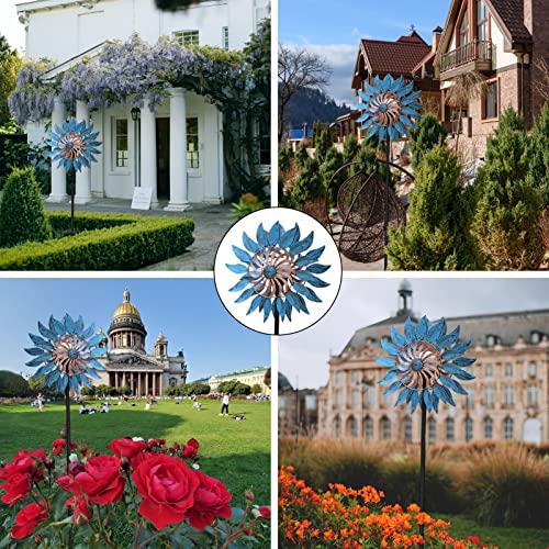 Wind Spinners-Wind Spinners for Yard and Garden-Wind Sculptures & Spinners-Metal Wind Spinner Gift Or use for Patios, Gardens, Parks, Sidewalks, Lawns