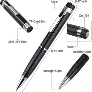 Hidden Spy Camera Pen,with HD 1080P Video Recorder Security Cam with USB Cable, 32GB Micro SD Card, Card Reader, 5 Refills for Business, Conference, Securit