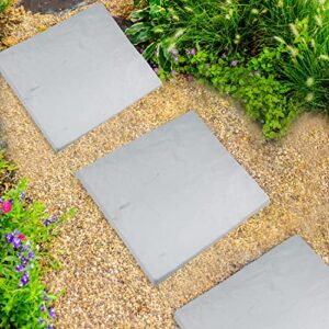 Garden Stepping Stones Outdoor Walkway,6 Pack Lightweight (230g) 11.7" Large Stepping Stones for Garden Walkway,Plastic Stepping Stones Use As Walkway Stepping Stones,Pathway Stepping Stones