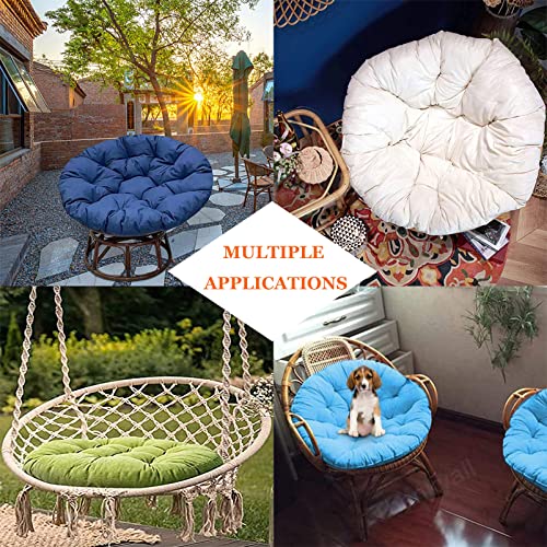 YWBXSHKD Hanging Egg Hammock Chair Pads 90x90cm, Papasan Chair Cushion Only Round Cushion, Soft Comfortable Breathable, for Balcony Patio Garden Outdoor Or Indoor