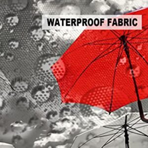 Outdoor Pillows 16x16 Waterproof Outdoor Pillow Covers, Red Umbrella Polyester Throw Pillow Covers Garden Cushion Decorative Case for Patio Couch Decoration Set of 2, Standing Out