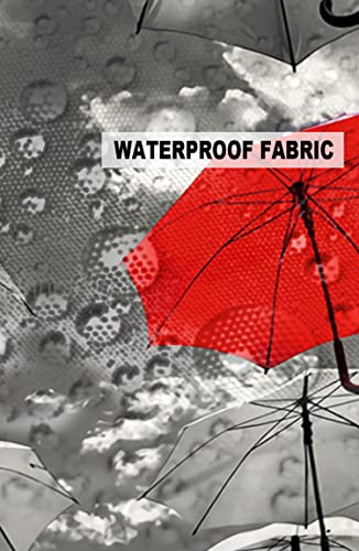 Outdoor Pillows 16x16 Waterproof Outdoor Pillow Covers, Red Umbrella Polyester Throw Pillow Covers Garden Cushion Decorative Case for Patio Couch Decoration Set of 2, Standing Out