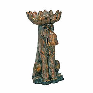 design toscano eu1380 cabin fever moose garden statue, full color