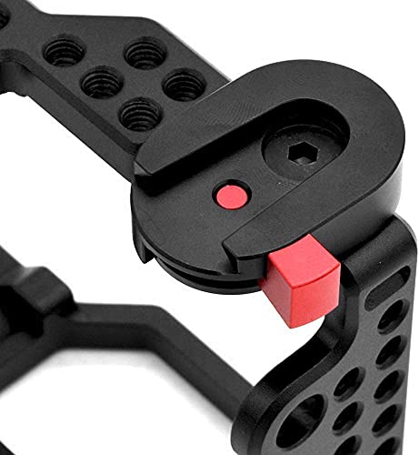 Koolehaoda Mini Quick Release Plate System with 1/4" Screw for Camera Tripod, Gimbal, Monopods,Video Monitors, Magic Arm, Flash Bracket, Stabilizer