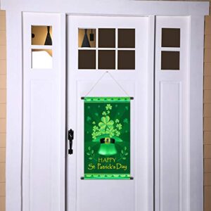 Blulu ST. Patrick Day Door Banner St. Patrick's House Flag Welcome Banner for Indoor/Outdoor Decoration St. Patrick's Day Garden Flag Party Parade 18.5 x 12.59 Inch