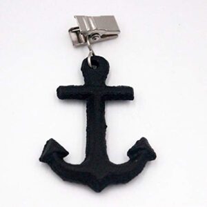 Funly mee Rustic Cast Iron Nautical Anchor tablecloth weights Heavy clips for outdoor garden picnic