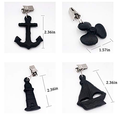 Funly mee Rustic Cast Iron Nautical Anchor tablecloth weights Heavy clips for outdoor garden picnic