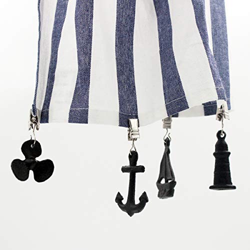 Funly mee Rustic Cast Iron Nautical Anchor tablecloth weights Heavy clips for outdoor garden picnic