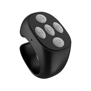 TIK Tok Bluetooth Remote Control Page Turner for iPhone Camera, Bluetooth Button Clicker Compatible with iPhone/iPad/Android/Smartphones/Tablets