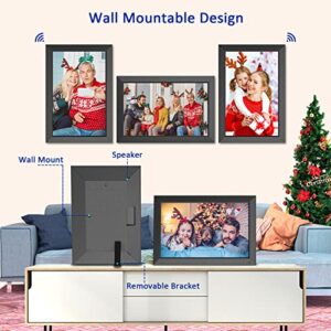 19-inch Dual-WiFi Digital Photo Frame - Digital Picture Frame, 32GB, Motion Sensor, Full Function, Sharing Photos and Videos via App or Email Instantly, Unlimited Cloud Storage, Wall Mountable