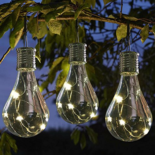 Garden Waterproof Rotatable Bulb LED Camping Solar Hanging Outdoor Light Lamp LED Light Christmas Mesh Lights Warm