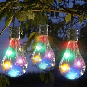 Garden Waterproof Rotatable Bulb LED Camping Solar Hanging Outdoor Light Lamp LED Light Christmas Mesh Lights Warm