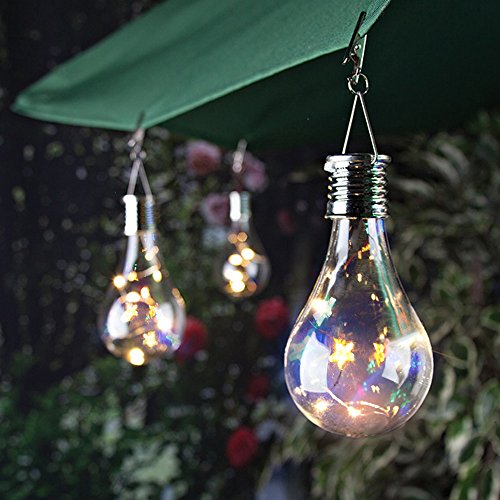 Garden Waterproof Rotatable Bulb LED Camping Solar Hanging Outdoor Light Lamp LED Light Christmas Mesh Lights Warm